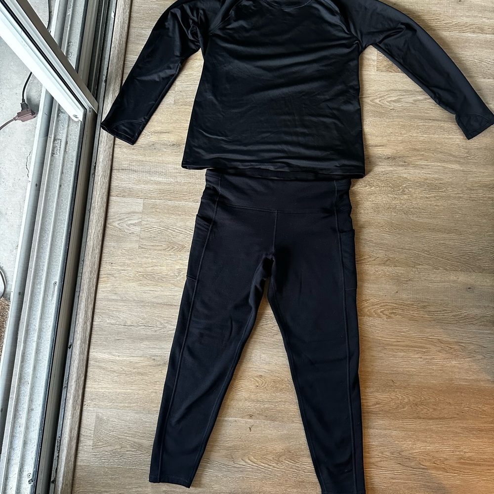 Athleta Black Track Pants & Joggers